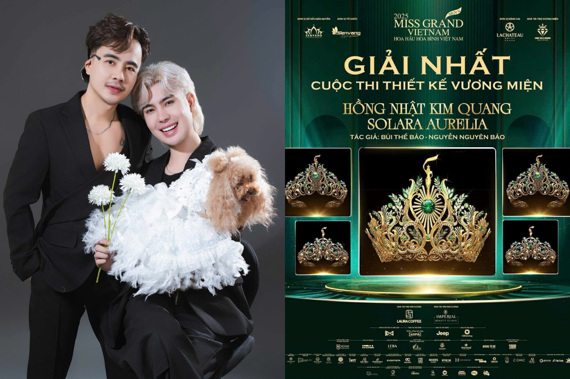 Nhà thiết kế trẻ Bùi Thế Bảo giành giải cao nhất thiết kế vương miện Miss Grand 2025 - ảnh 1
