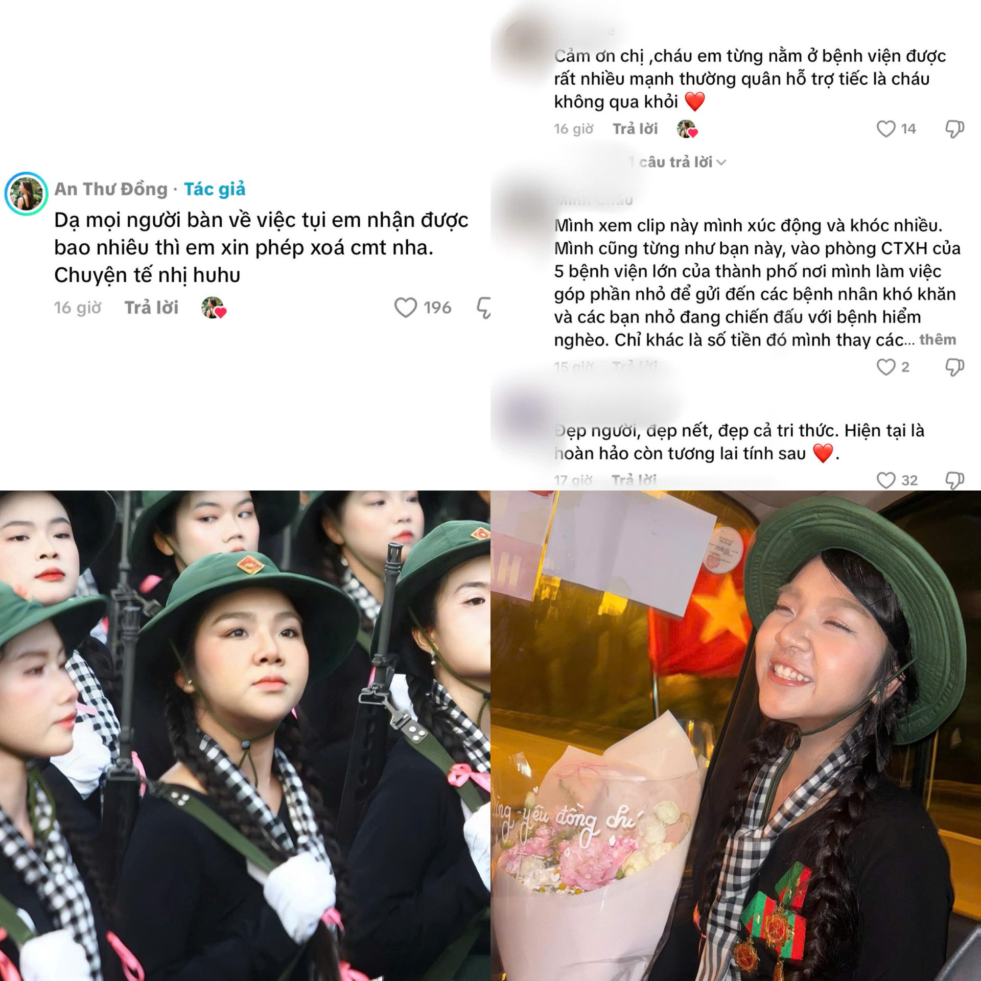 Đồng chí Đồng An Thư dùng toàn bộ tiền hỗ trợ sau A80 để quyên góp cho Bệnh viện Nhi đồng 2 - ảnh 2