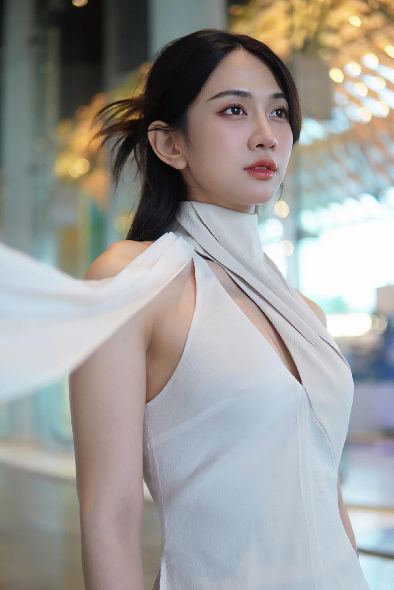 Lê Bống bị cộng đồng mạng phẫn nộ khi mang giày cao gót, áo hở nút thiết kế nhà - ảnh 1
