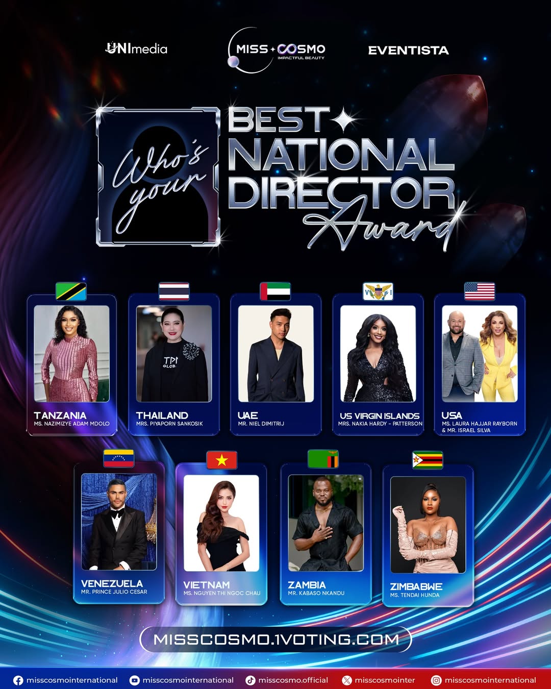 Lần đầu tiên Miss Cosmo 2025 mở cổng bình chọn toàn cầu cho giải thưởng “Best National Director” - ảnh 6