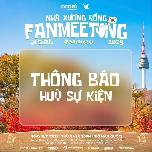 Fan meeting của Nhà Xương Rồng tại Seoul bất ngờ bị hủy - ảnh 2