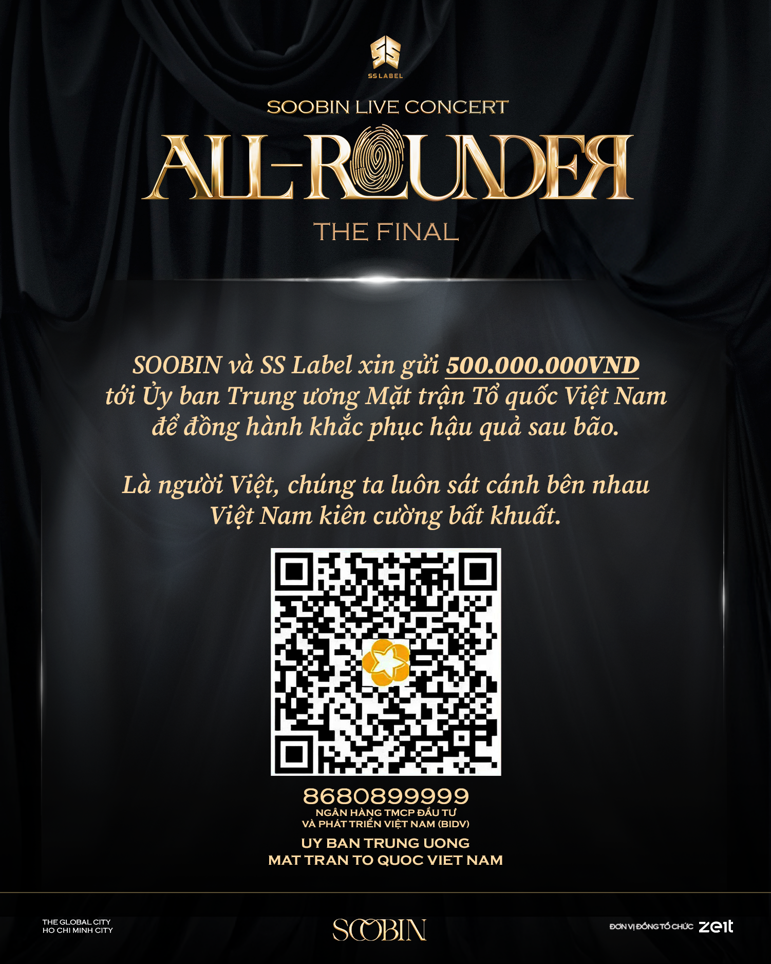 SOOBIN và SS Label ủng hộ 500 triệu đồng hỗ trợ đồng bào bị thiên tai trước thềm SOOBIN Live Concert: All-Rounder The Final. - ảnh 5