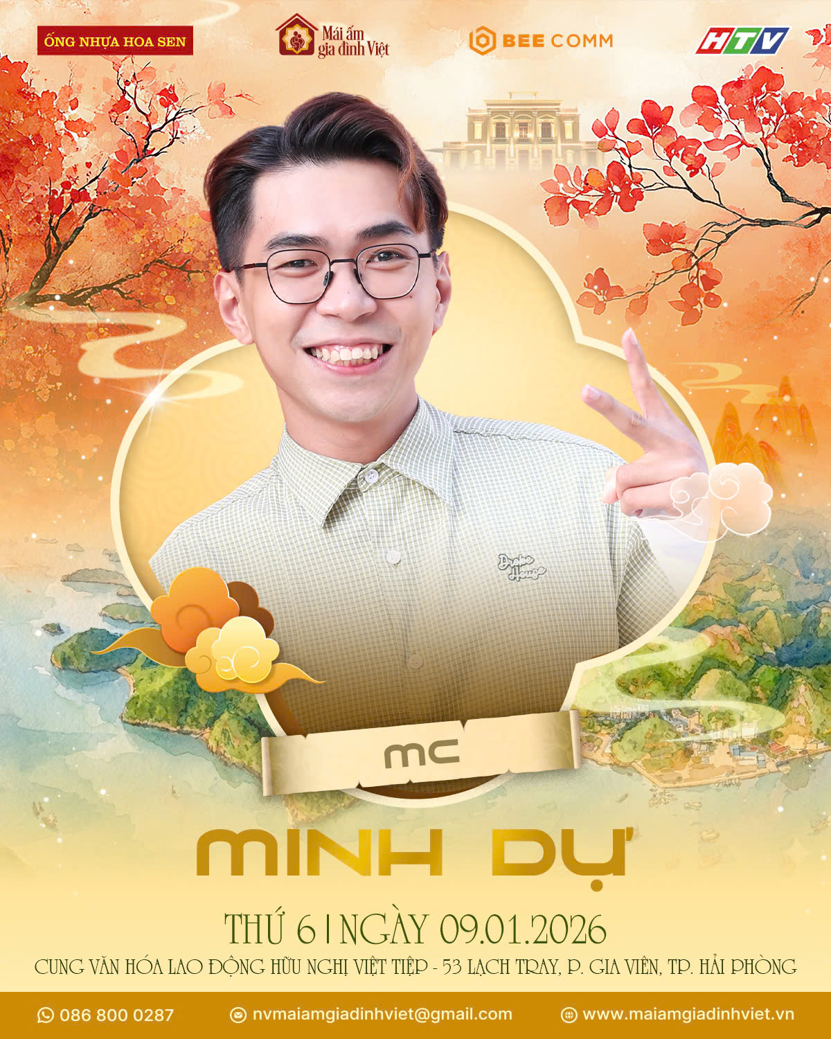 NSƯT Ốc Thanh Vân, Minh Dự lần đầu đảm nhận vai trò MC dẫn dắt chương trình Mái ấm gia đình Việt tại Hải Phòng - ảnh 6