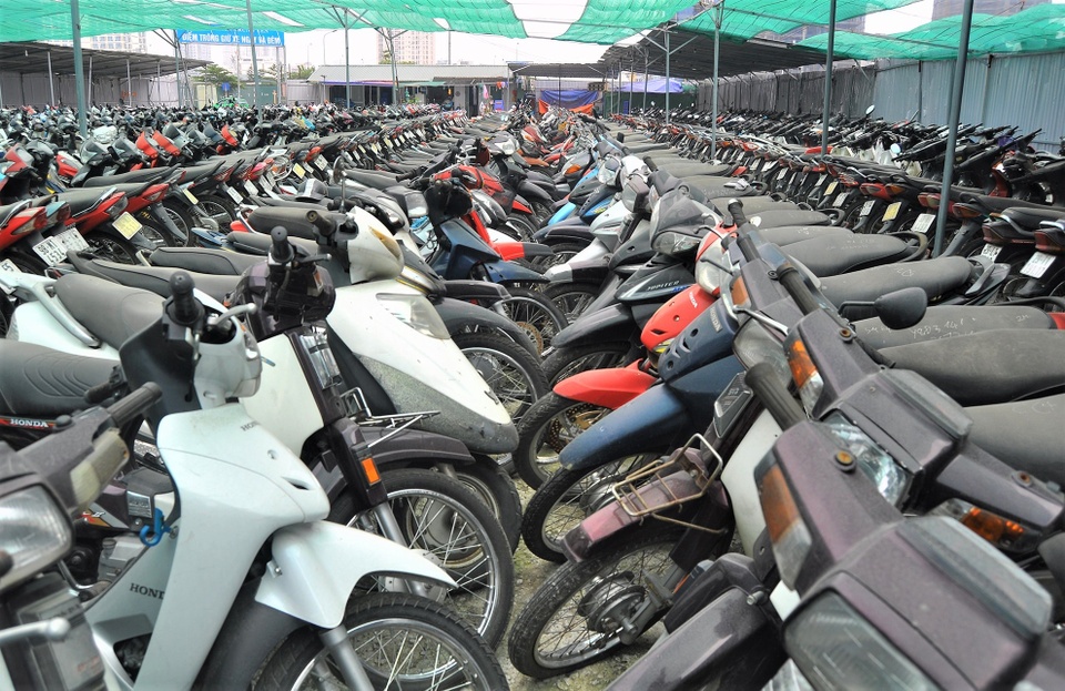 Đấu giá gần 1.000 xe máy vi phạm ở TP.HCM, giá bình quân 500.000 đồng/xe - ảnh 2