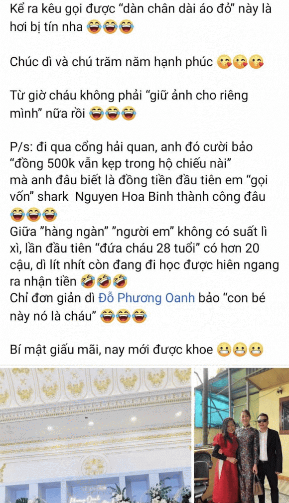 Cháu gái Phương Oanh tiết lộ cách Shark Bình 'mạnh tay' lấy lòng nhà vợ, khui luôn bí mật thuở mới hẹn hò - ảnh 2