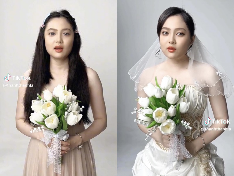 Người mẫu Fung La bất ngờ diện váy cưới, nhan sắc khác lạ gây tò mò - ảnh 1