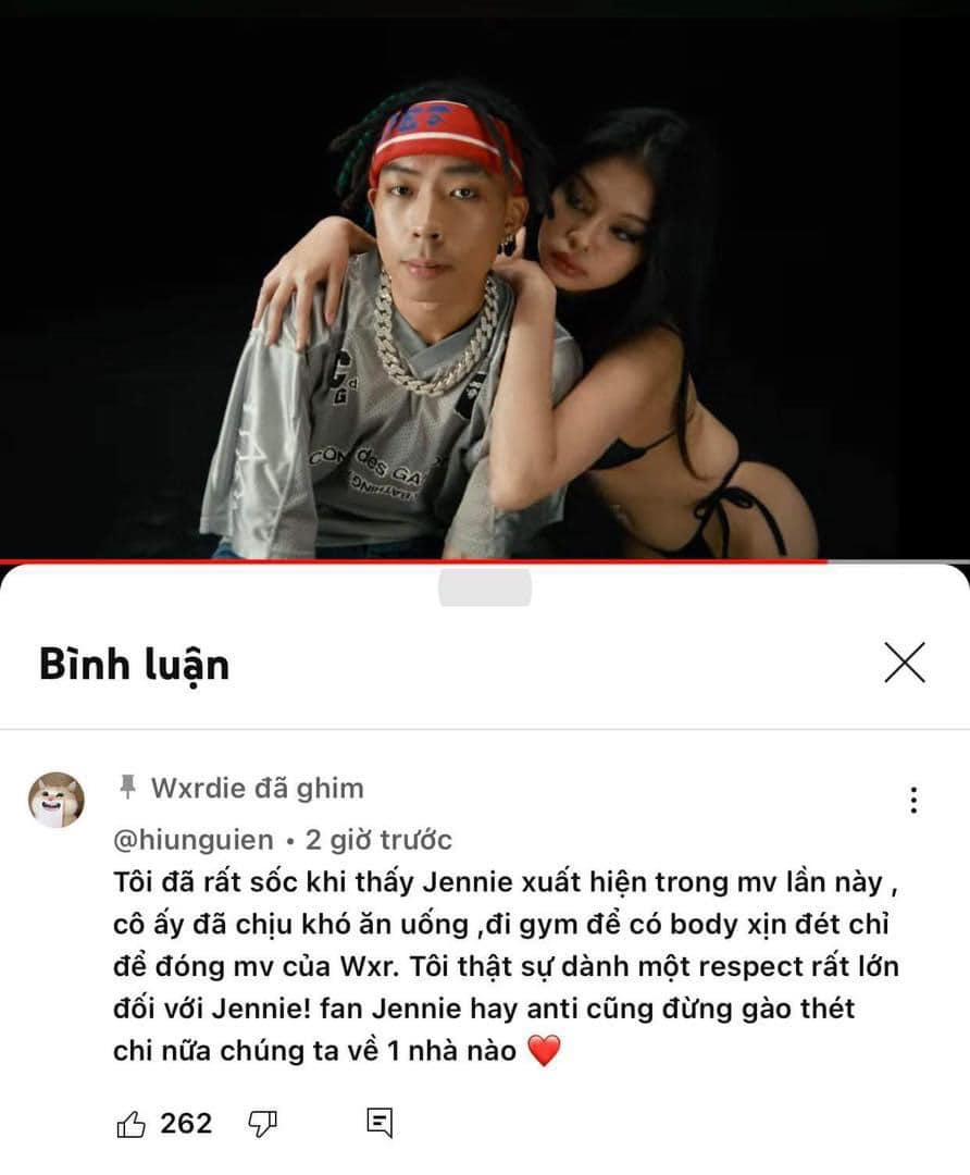 Nam rapper Việt gây tranh cãi khi ghim bình luận chế giễu Jennie (BLACKPINK) - ảnh 3