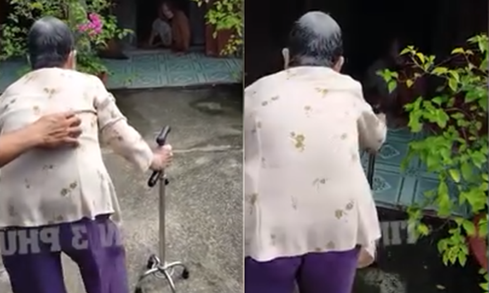 Con gái 85 tuổi về thăm mẹ 106 tuổi, bị chê một câu phũ phàng khiến ai cũng cười ngất - ảnh 1