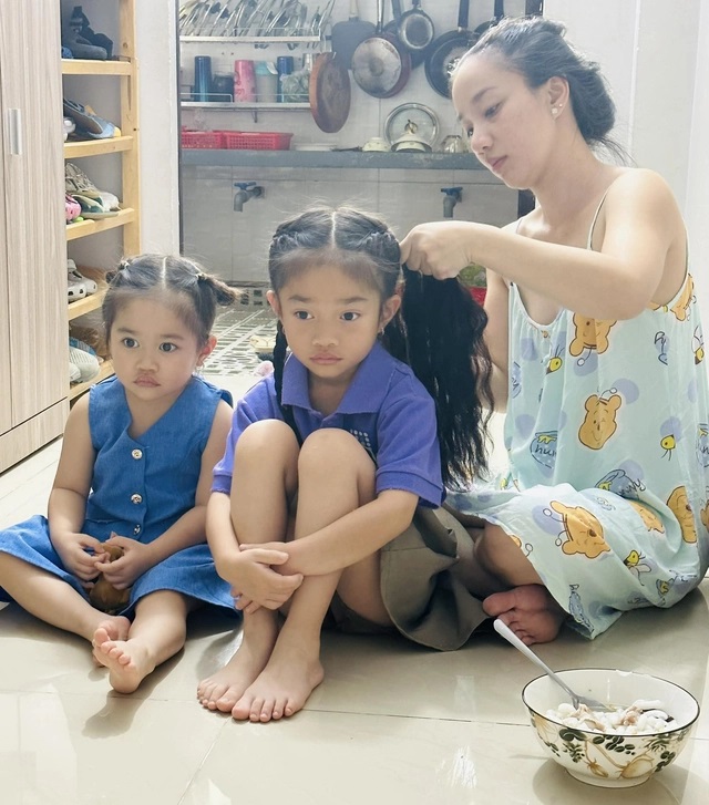 Quỳnh Quỳnh gây tranh cãi vì dùng hóa chất tạo kiểu tóc cho 2 con gái nhỏ, Lê Dương Bảo Lâm lên tiếng giải thích - ảnh 5