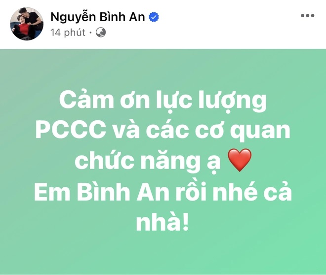 Diễn viên Bình An cùng nhiều người bị mắc kẹt bên trong toà nhà bị cháy, phải leo mái nhà chờ ứng cứu - ảnh 4