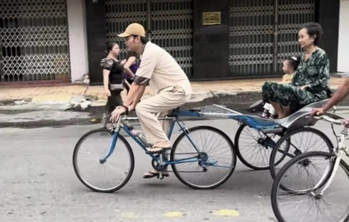 Nam NSƯT nổi tiếng màn ảnh Việt nay bị bắt gặp đạp xích lô, xin tiền ở miền Tây gây xôn xao - ảnh 1