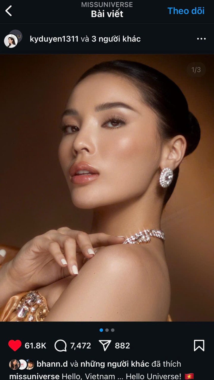 Kỳ Duyên chễm chệ vượt nhiều đối thủ, xuất hiện trên trang chủ cuộc thi Miss Universe - ảnh 2