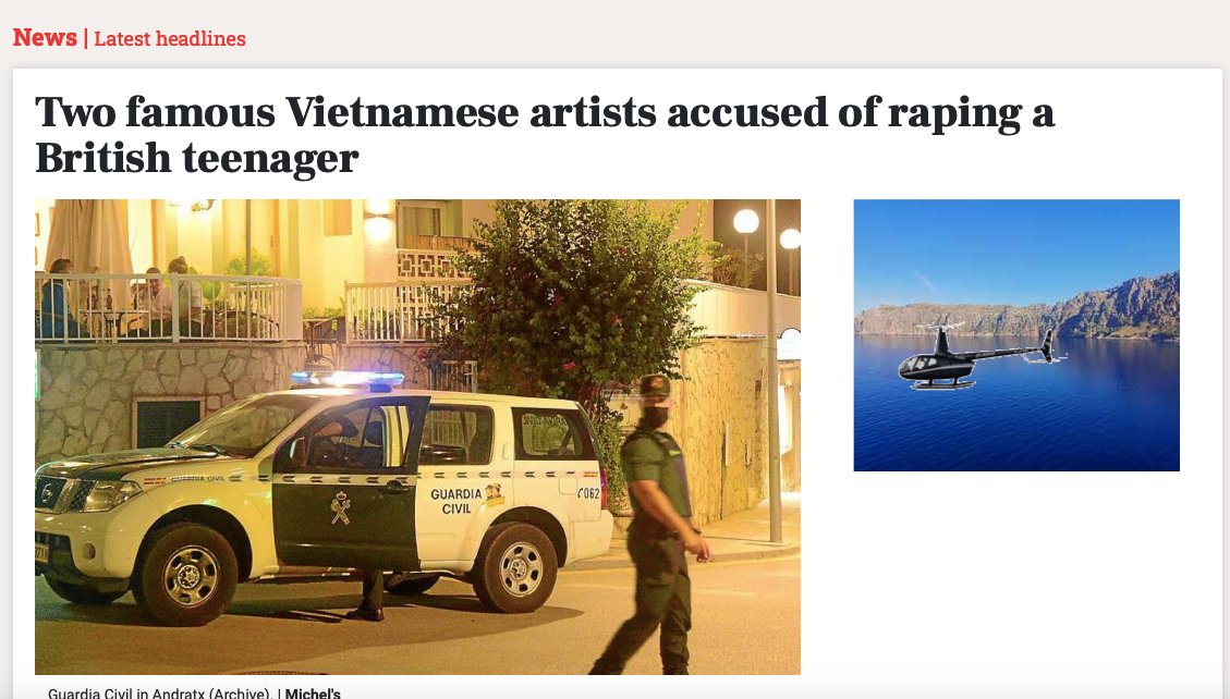 CĐM tìm danh tính 2 nam nghệ sĩ nổi tiếng người Việt bị cáo buộc cưỡng hiếp một cô gái 17 tuổi ở nước ngoài - ảnh 1