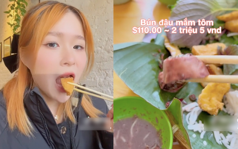 Bữa ăn bún đậu mắm tôm hết 2,5 triệu đồng của 'rich kid' Chao tại New York