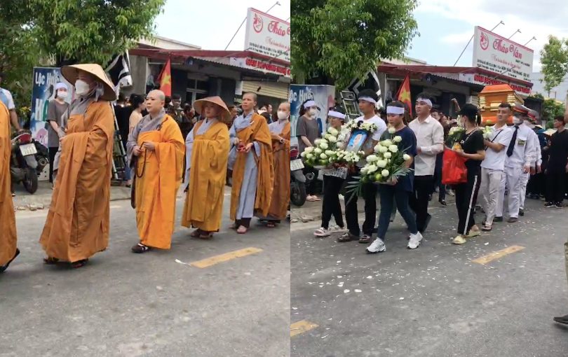 Nghẹn lòng hình ảnh lễ đưa tang ca nương Tú Thanh, đoàn người đưa tiễn ai cũng xót xa - ảnh 3