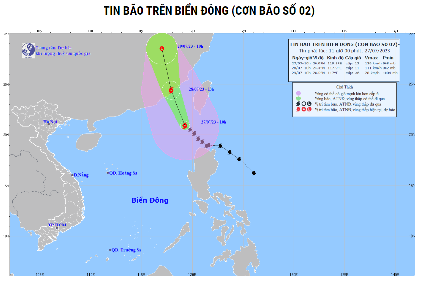 Siêu bão số 2 hoành hành dữ dội trên biển Đông, vùng biển Ninh Thuận đến Cà Mau gió giật mạnh và mưa dông - ảnh 1