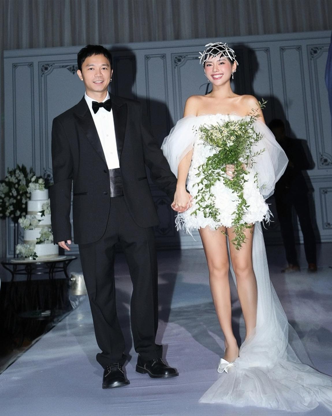 Cô em trendy Khánh Linh tổ chức đám cưới tại Hà Nội, cầm hoa cưới từ lá chanh độc lạ - ảnh 4
