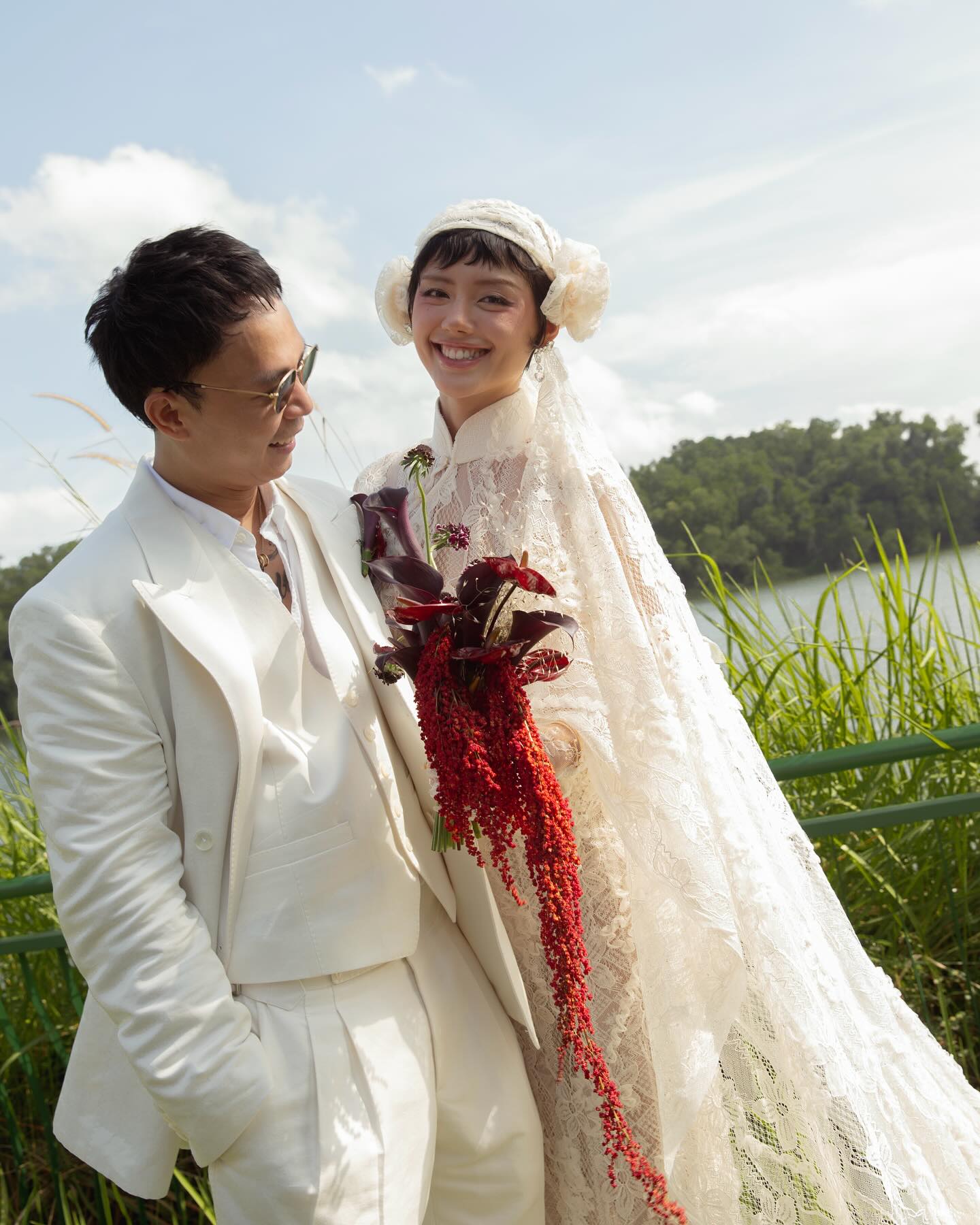 Cô em trendy Khánh Linh tổ chức đám cưới tại Hà Nội, cầm hoa cưới từ lá chanh độc lạ - ảnh 6
