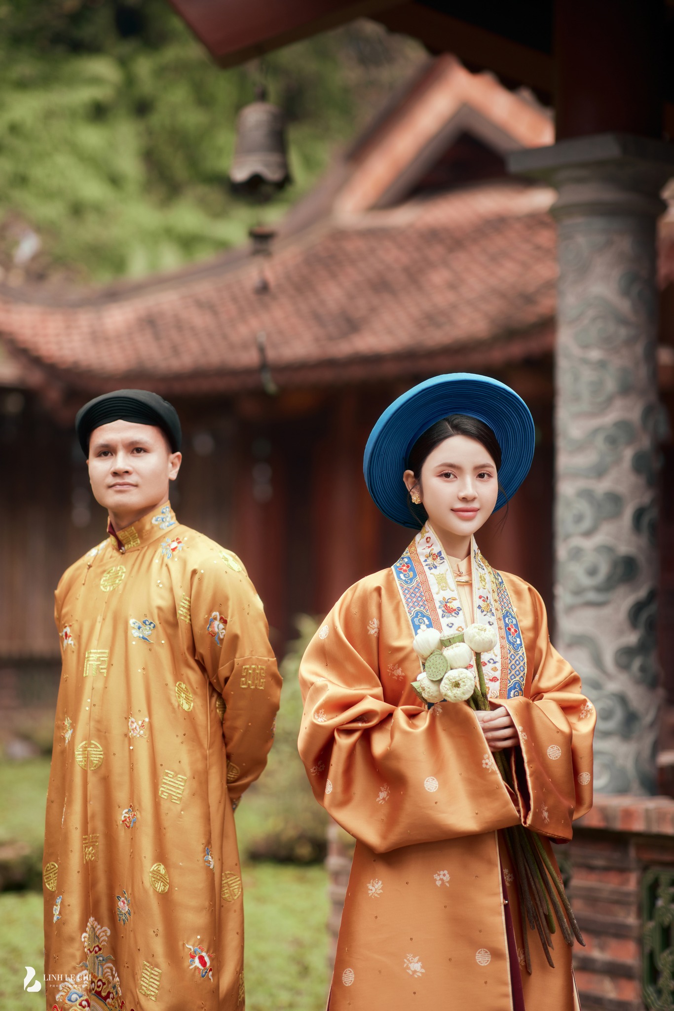 Bộ ảnh cưới đầy 'sóng gió' của Quang Hải và Chu Thanh Huyền trước lễ ăn hỏi, CĐM tưởng đóng MV của Hoà Minzy - ảnh 1