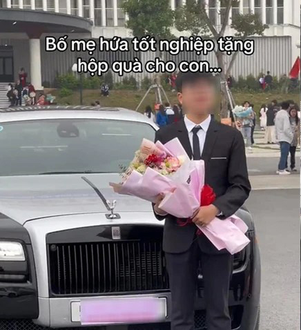 Sự thật bất ngờ câu chuyện nam sinh cấp 3 ở Phú Thọ được tặng xe Rolls Royce tại lễ tốt nghiệp - ảnh 3