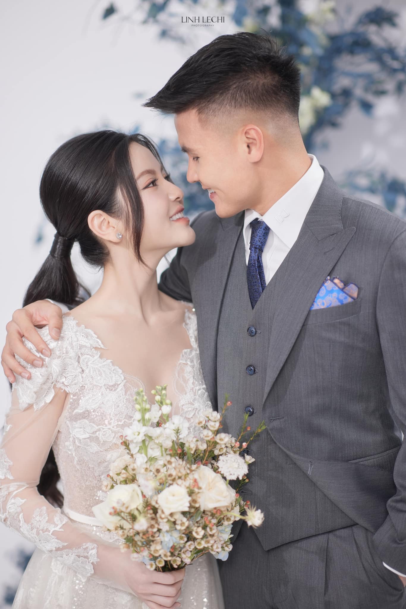 Quang Hải và Chu Thanh Huyền tung ảnh cưới, nhưng chiều cao 'bất ổn' của chú rể gây hoang mang - ảnh 5