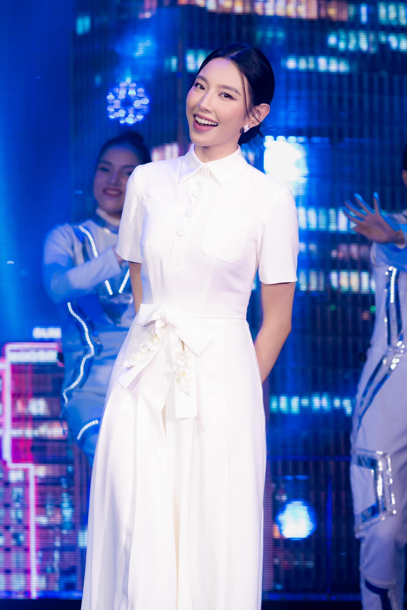Nguyễn Thúc Thùy Tiên là Hoa hậu duy nhất đại diện thanh niên Việt Nam dự đối thoại với Tổng thư ký ASEAN - ảnh 4