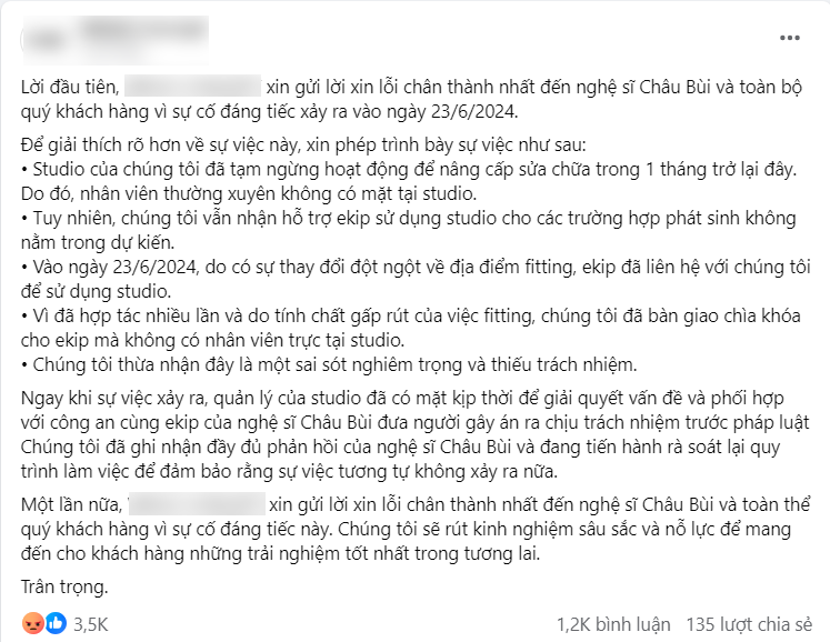 Lời khai của thanh niên quay lén Châu Bùi, phía studio thông tin không đúng sự thật - ảnh 2