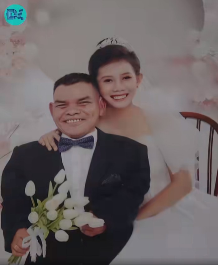 Ảnh cưới của cặp đôi chú - cháu gây sốt mạng xã hội thời gian qua - Ảnh: Độc Lạ Bình Dương