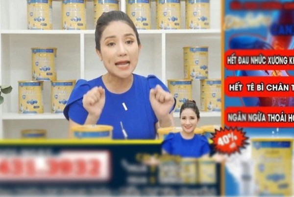 Hình ảnh Cát Tường trong một đoạn clip quảng cáo sữa 'lố' gây xôn xao