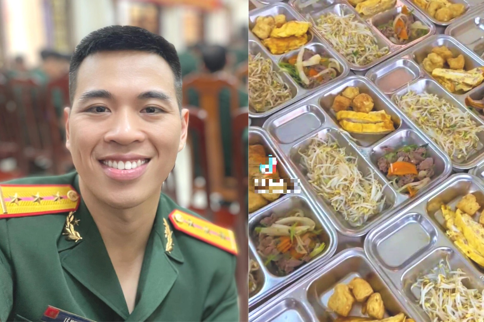 Chiến sĩ Lê Anh Nuôi gây sốt với những bữa ăn 26.000 đồng