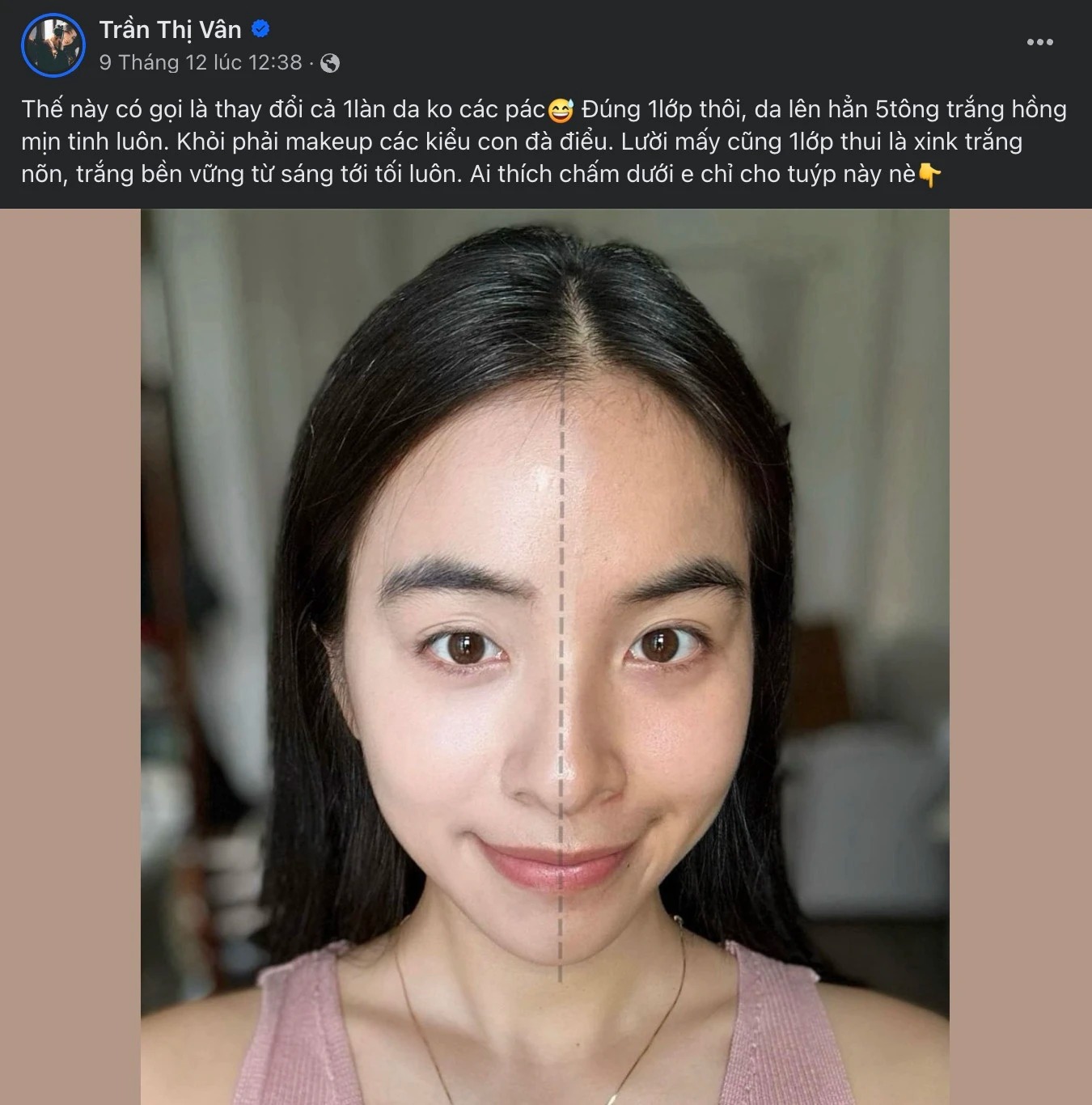 Netizen cho rằng diễn viên Trần Vân 'Làng trong phố' cũng có những lời lẽ quảng cáo lố tương tự Vân Trang và Lâm Khánh Chi