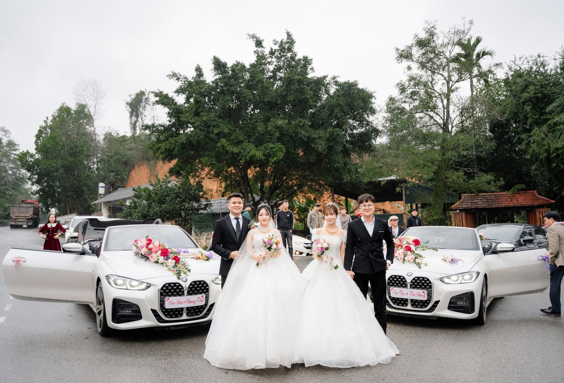 Đám cưới được tổ chức cùng một ngày của hai anh em ruột ở Phú Thọ