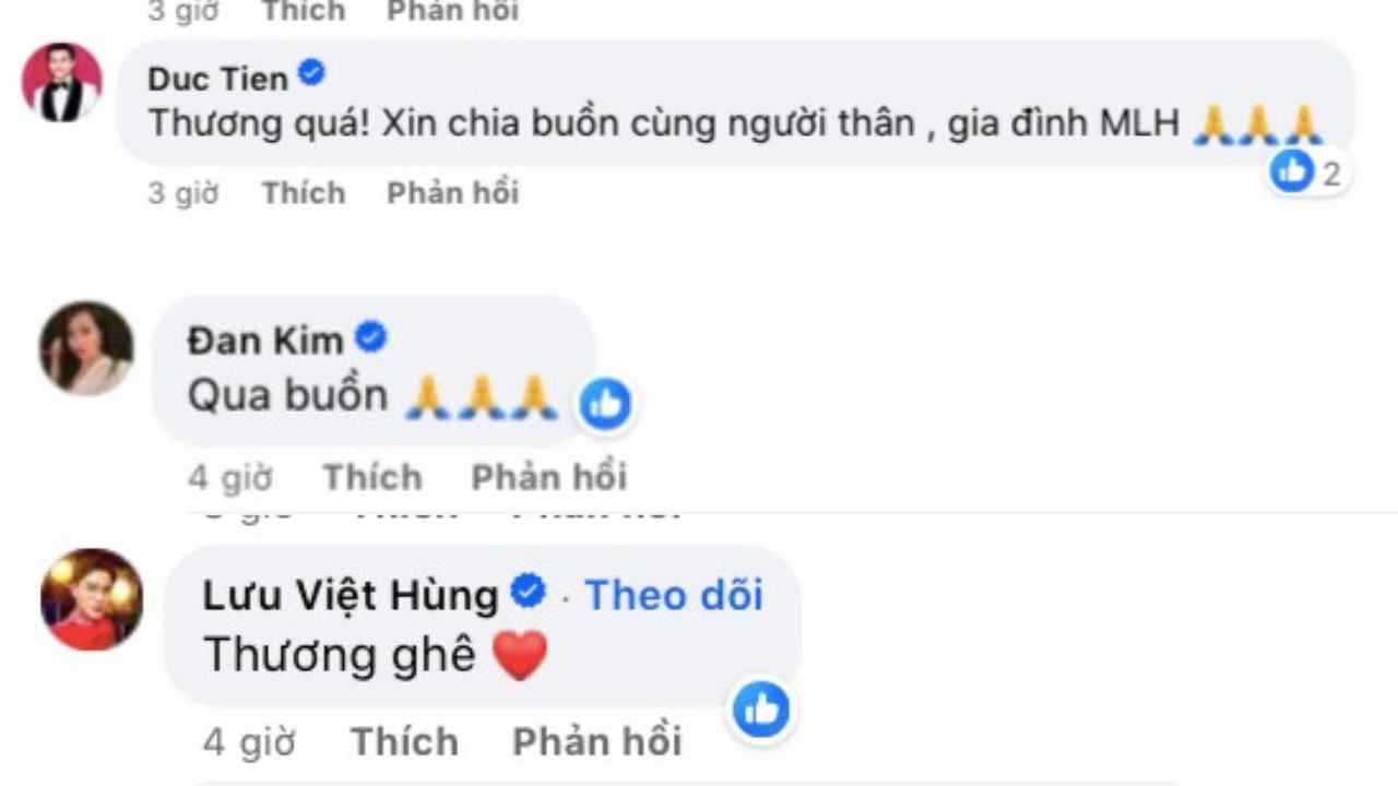 Loạt sao Việt đồng loạt bày tỏ sự tiếc thương khi hay tin người đồng nghiệp qua đời