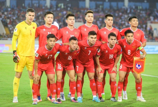 Đội hình ra sân của đội tuyển Việt Nam trong trận thi đấu với Indonesia