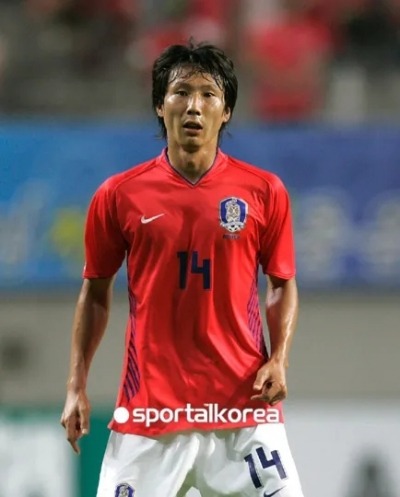 Kim Sang Sik khi còn là cầu thủ thi đấu