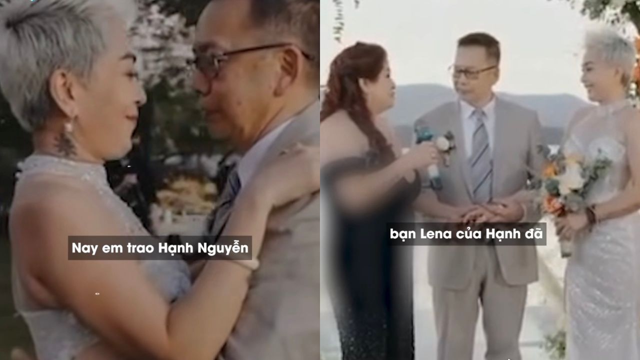 Đoạn clip Hạnh Nguyễn lên xe hoa với chồng cũ của bạn thân vừa gây sốt cộng đồng mạng