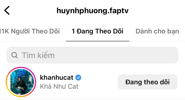 Huỳnh Phương vẫn trong hội 'chỉ follow mình em'