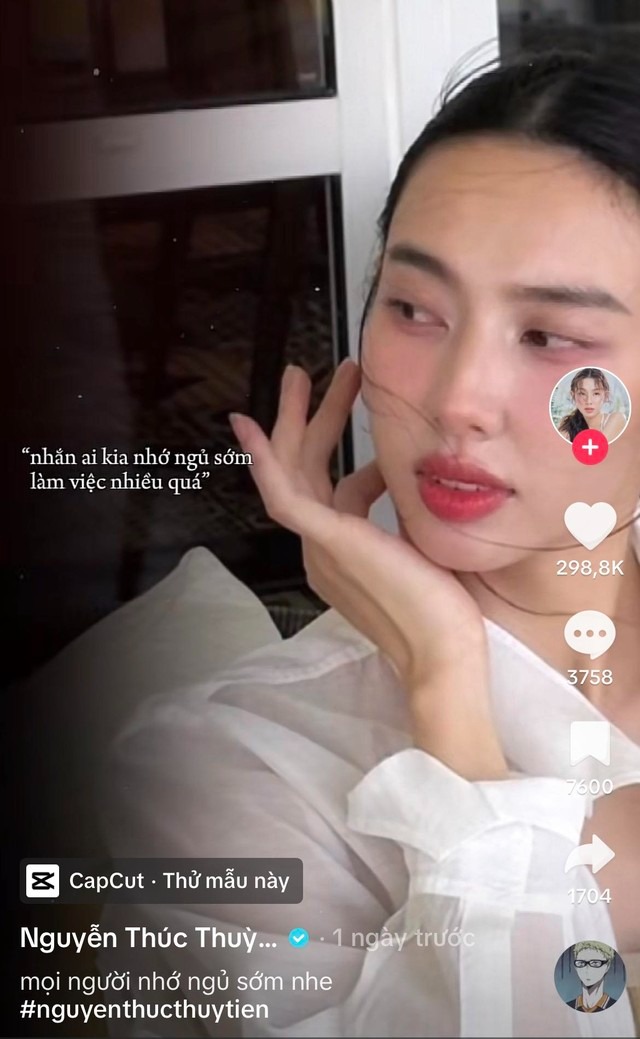 Đoạn clip được cho là Thùy Tiên 'thả thính' Quang Linh