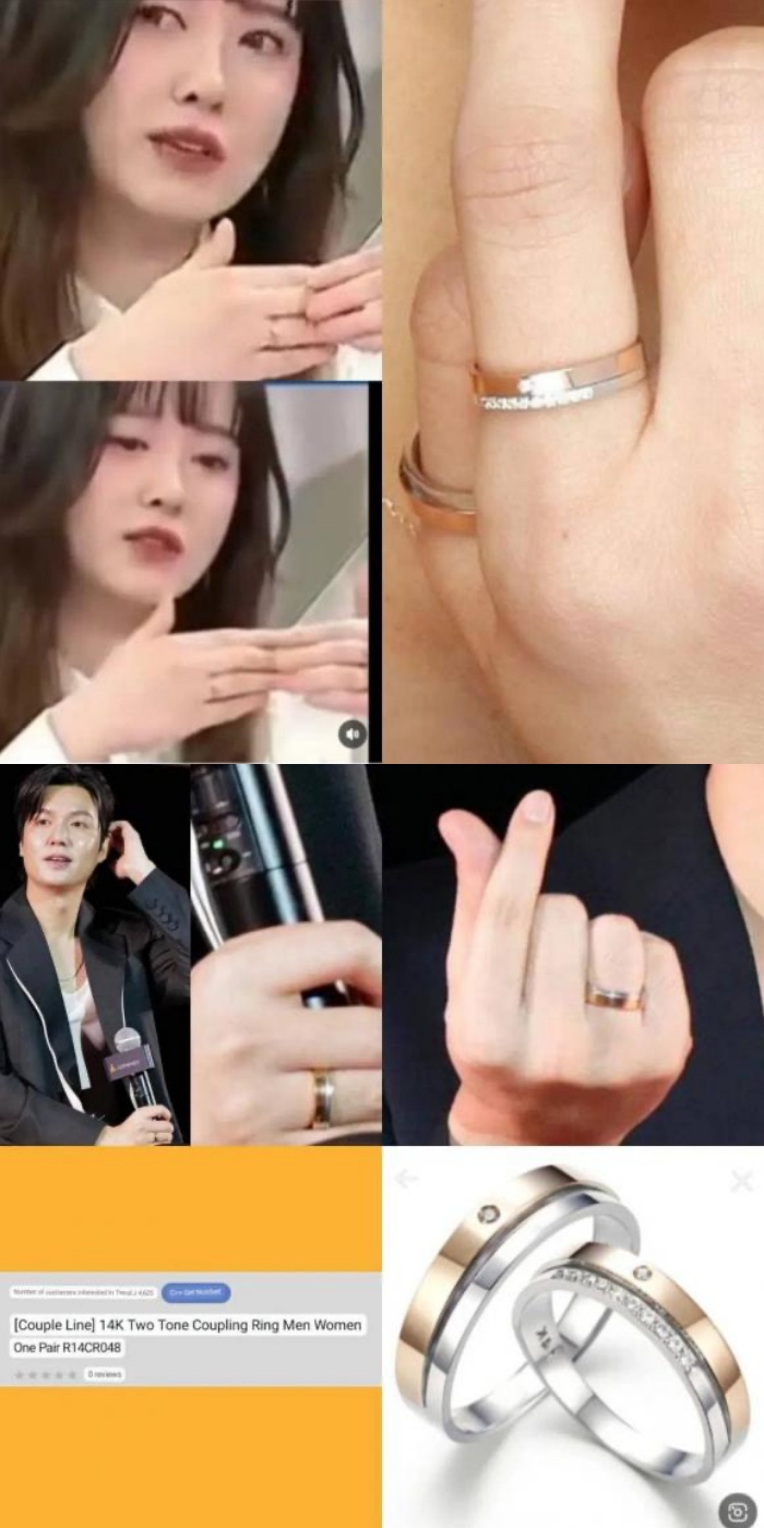 Cả hai bị nghi ngờ hẹn hò khi đeo nhẫn trông khá giống nhau