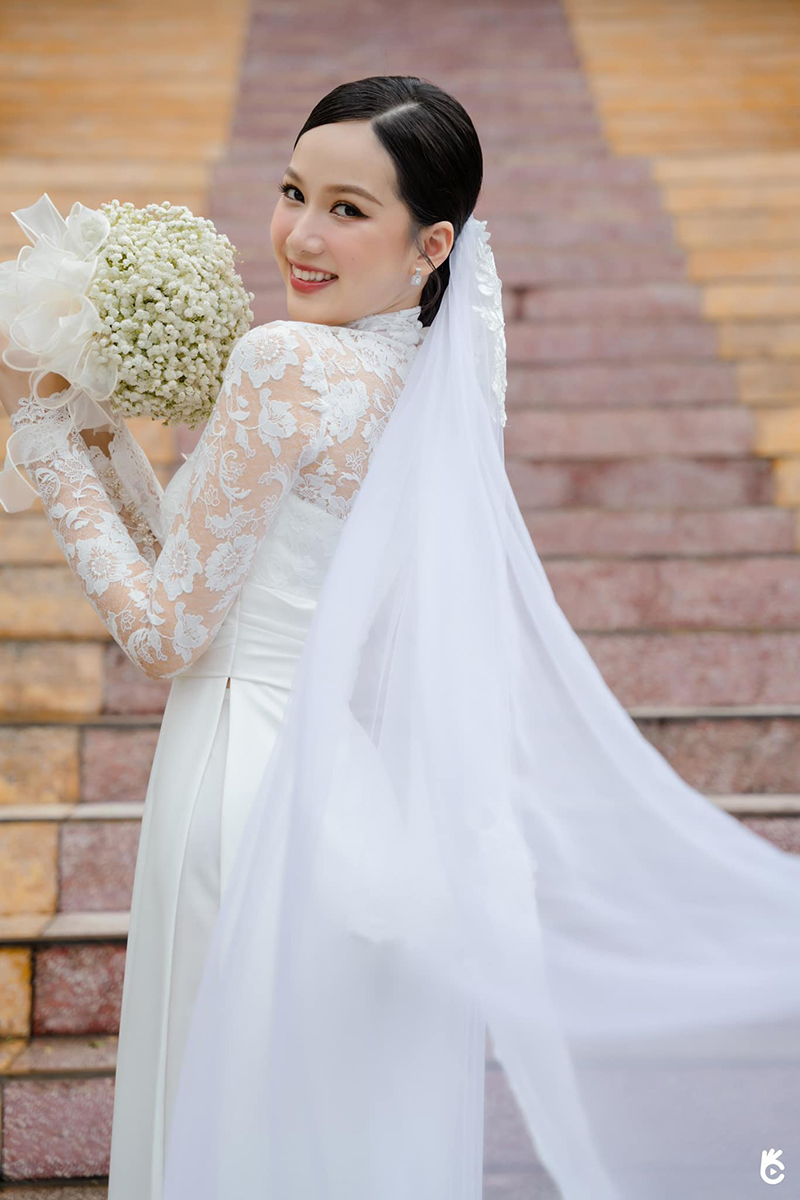 Đám cưới công giáo đẹp như thơ của Phương Quỳnh - Top 5 Hoa hậu Việt Nam 2020 - ảnh 5