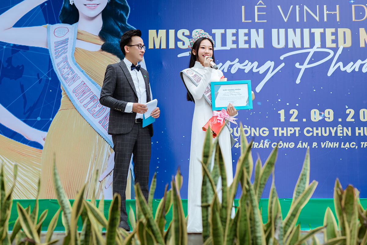 Miss Teen United Nations 2022 - Trương Phương Nga phát biểu tại lễ vinh danh