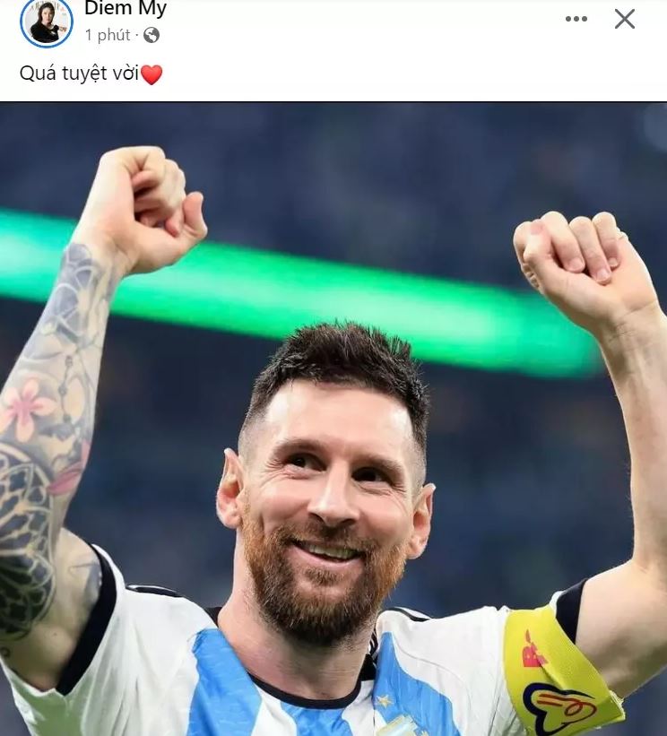 Dàn sao Vbiz ăn mừng chiến thắng lịch sử của Messi và Argentina tại World Cup 2022 - ảnh 11