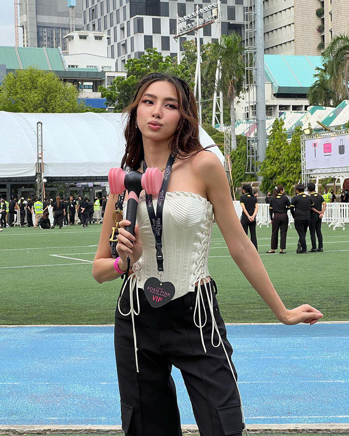 Dàn sao Việt rủ nhau 'đu đưa' concert của BLACKPINK ở Thái Lan: HH Thuỳ Tiên lên đồ cực chất! - ảnh 3