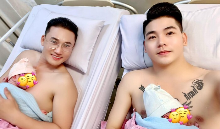 Thanh Đoàn và Hà Trí Quang vừa đón chào sự ra đời của cặp song sinh đầu lòng