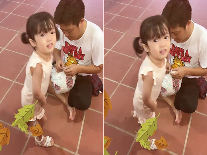 Nhã Phương để lộ mặt con gái trên livestream đầu năm, tận tình chăm sóc bố Trường Giang lúc 'ốm đau' - ảnh 3