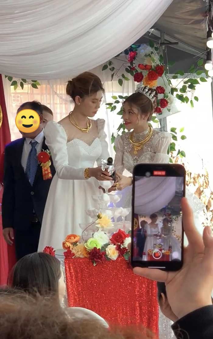 Đám cưới cặp đôi đồng tính nữ ở miền Tây khiến netizen phát sốt, nhan sắc 2 cô dâu chiếm trọn spotlight - ảnh 2