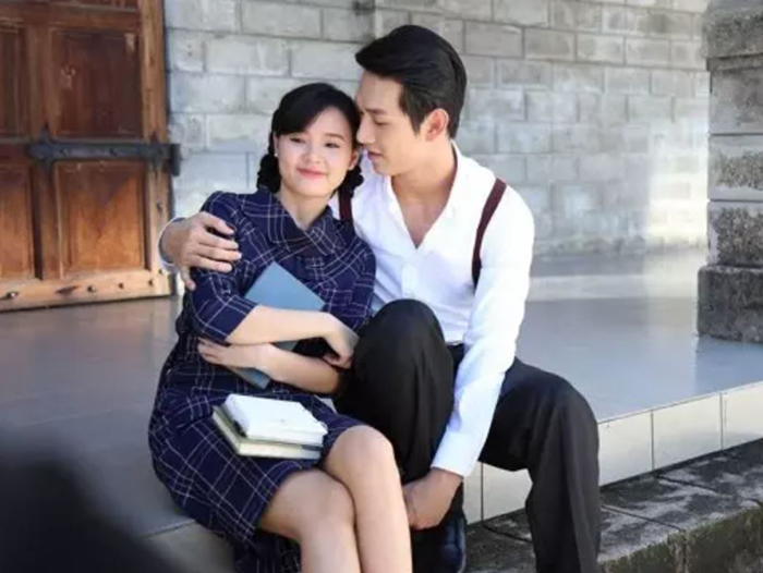 Midu và Song Luân trong phim 'Mẹ chồng'