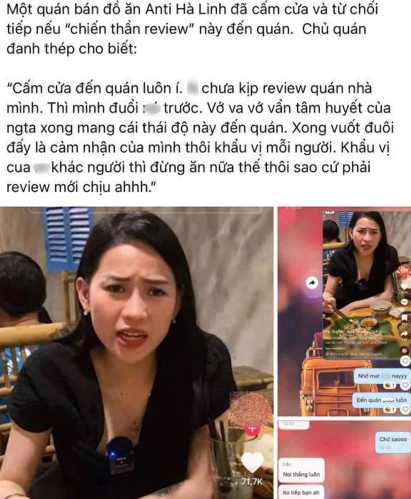 'Chiến thần' Hà Linh tuyên bố ngừng review quán ăn và xin lỗi mọi người sau lùm xùm bị 'cấm cửa' - ảnh 4
