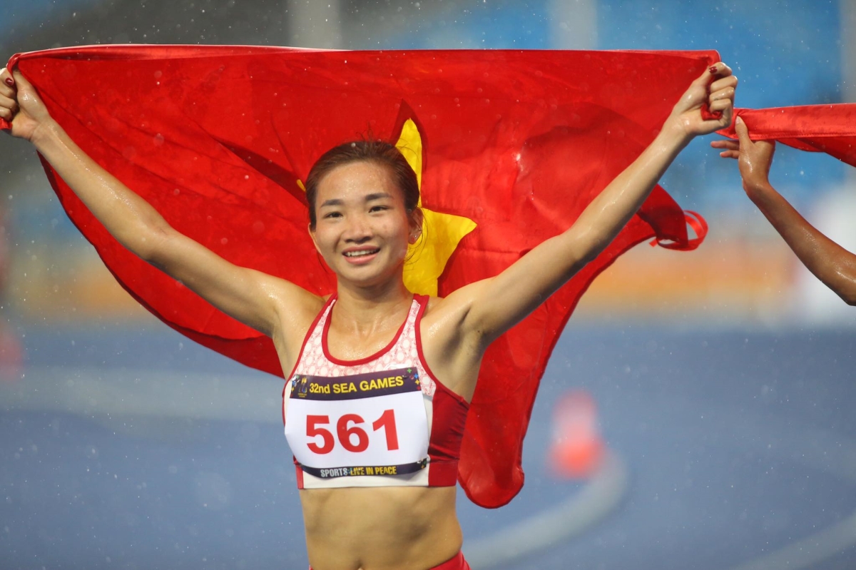Nguyễn Thị Oanh là VĐV điền kinh nữ có thành tích tốt tại SEA Games 32
