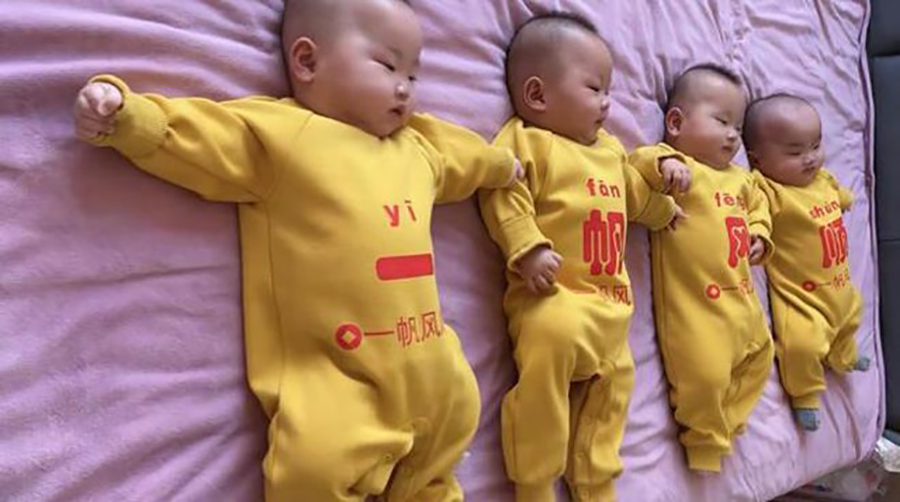 Cả 4 em bé chào đời khỏe mạnh, dù có chút nhẹ cân vì sinh non